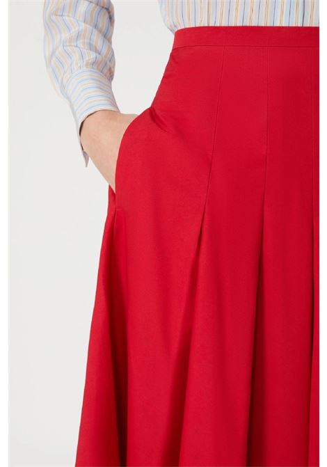 Gonna a pieghe in cotone MAX MARA Studio | 2616101021600003